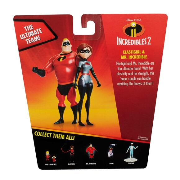 Disney Incredibles 2 Elastigirl & Mr. Incredible 4 Scale Action Figure 2pk - Picture 2 of 8